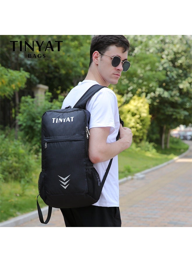 TINYAT Lightweight Waterproof Backpack – Compact Foldable Daypack for Travel & Daily Use - Image 1